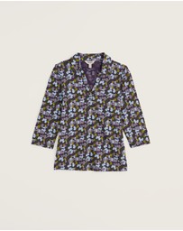 Seasalt - Seasalt Cornwall Multi Wavecrest Shirt in Organic Cotton Jersey