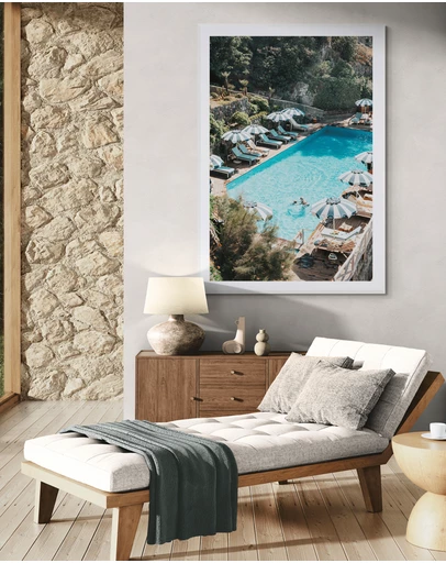 Amichi Co - Poolside Paradise Fine Art Print