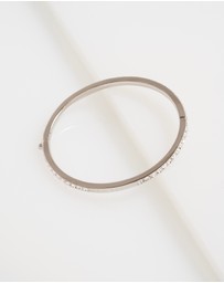 Ted Baker - CLAUDIA: Narrow Crystal Hinged Bangle Bracelet