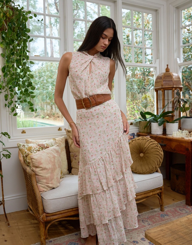 Forcast - Indy Ruffle Floral Skirt