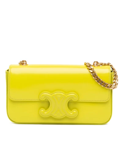 Pre-Loved by Azura Reborn - Pre-Loved Calfskin Cuir Triomphe Chain Shoulder Bag