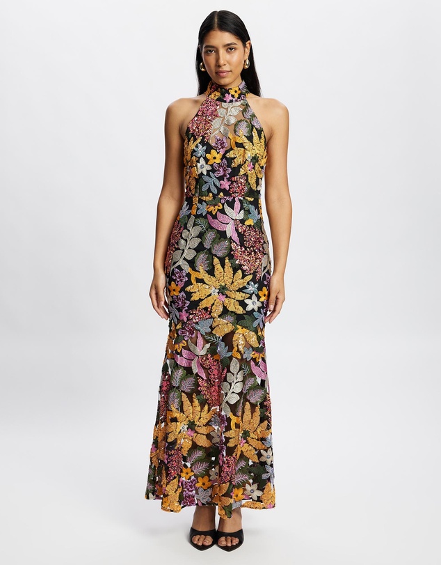 Romance by Honey and Beau - Chiara High Neck Maxi Dress