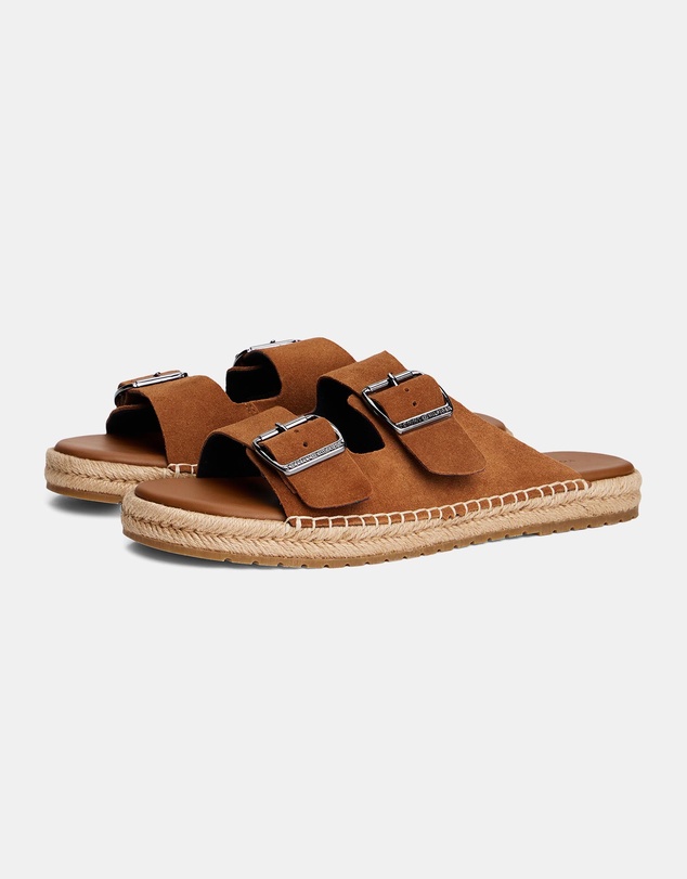 Tommy Hilfiger - Flex Jutte Hilfiger Suede Sandals - Men's