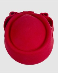 Max Alexander - Felt Red Pillbox Hat
