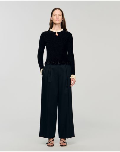 BLACK / ECRU