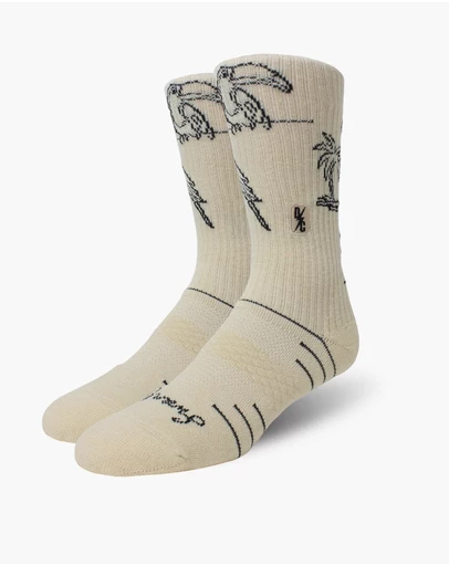 Swanky Socks - Off-White Brazilian Pulse