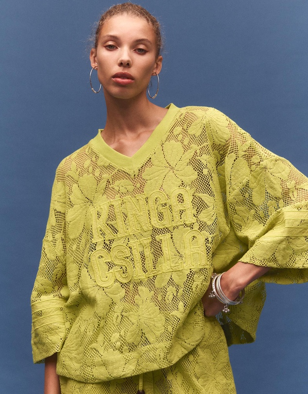 KINGA CSILLA - Nova Lace Onyx Tee