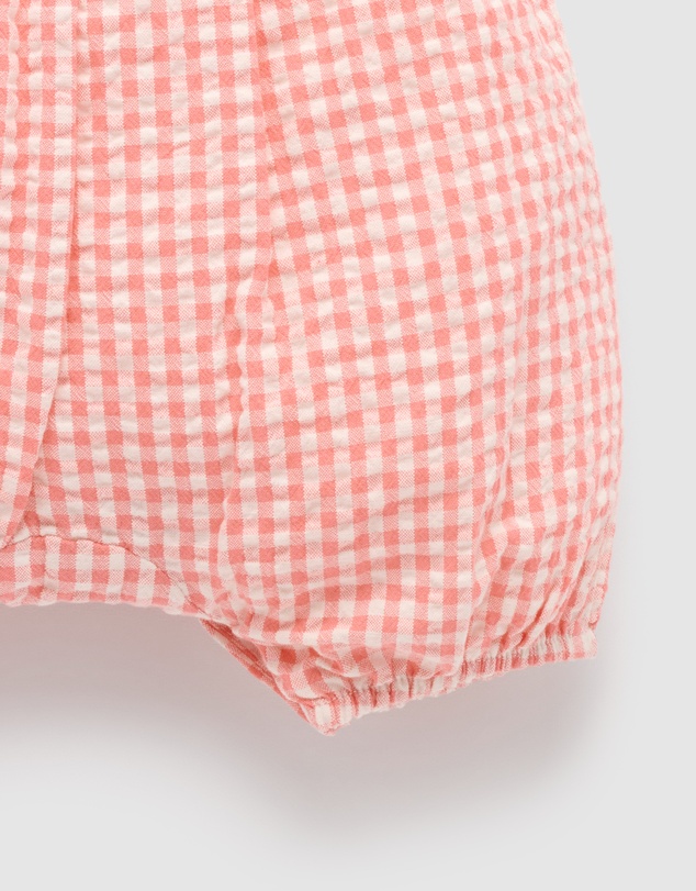 Purebaby - Gingham Romper-Babies