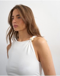 TOPSHOP - Mindy Ruched Tank Top
