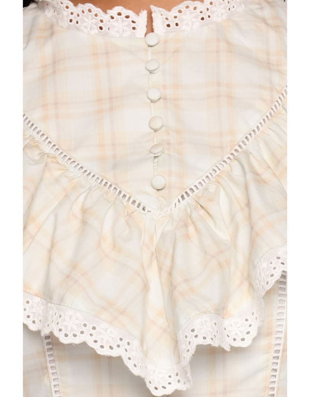 Petal & Pup - Benowa Mini Dress - Butter Yellow Plaid