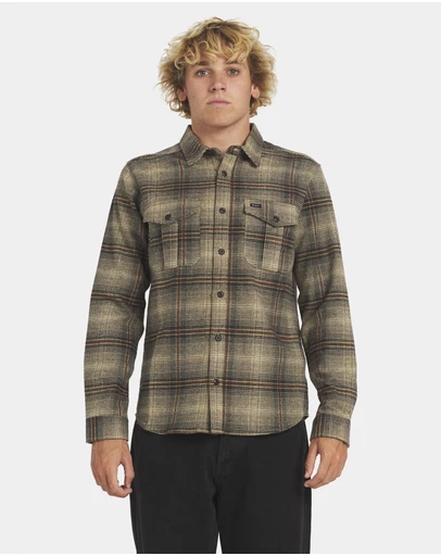 RVCA - Mens Huges Flannel Long Sleeve Shirt