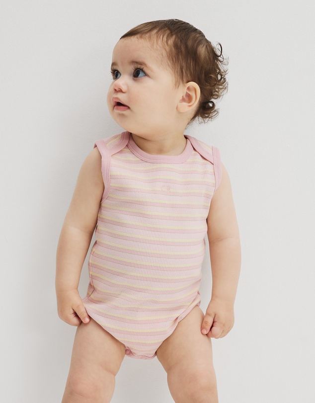 Country Road - Organically Grown Cotton Blend Sleeveless Rib Bodysuit