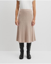 Country Road - Australian Cotton Blend Knit Midi Skirt
