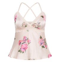 City Chic - Plus size Arcadia Cami Pant Set - pink
