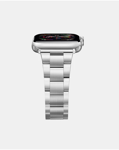 Friendie - Stainless Steel Link Bracelet Band - The Sydney - Apple Watch Compatible