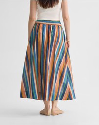 Oxford - Bronte Striped Skirt