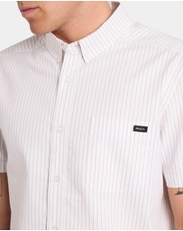 RVCA - Mens RVCA Pinstripe Short Sleeve Shirt
