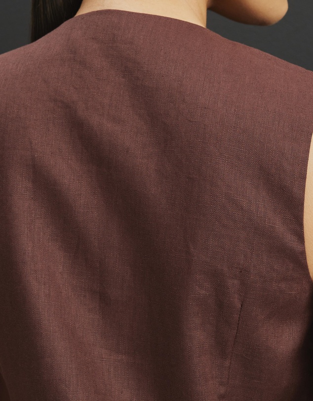 AERE - Tamsin Linen Mini Shift Dress