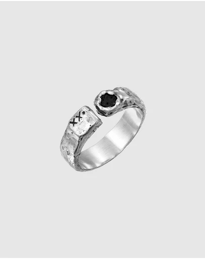 Haze & Glory - ICONIC EXCLUSIVE - Ring Men Lava Wrap 925 Sterling Silver