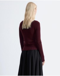 & Other Stories - Rib-Knit Wool Boatneck Top