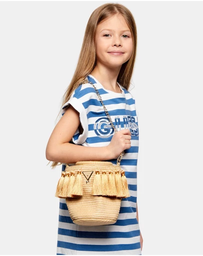 GUESS - Straw Bucket Bag