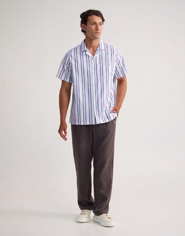 Oxford - Griffin Striped Short Sleeve Shirt
