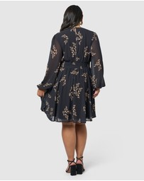 Pink Dusk by Curve Project - Kiss Kiss Midi Dress