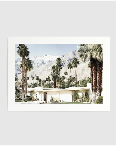 Olive et Oriel - Palm Springs House Art Print