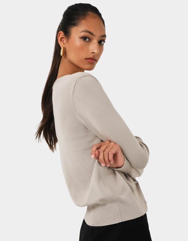 Forcast - Nicolette V-Neck Knit Cardigan