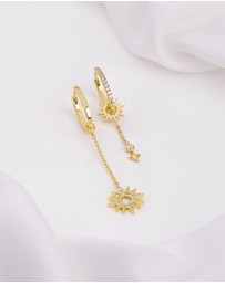 Wanderlust + Co - Sunlit Drop Gold Earrings