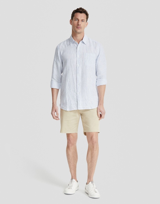 Oxford - Holloway Pure Linen Stripe Shirt