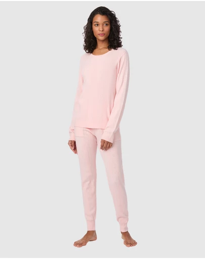 DKNY - Viscose Pointelle Long Sleeve Pyjama & Lounge Set