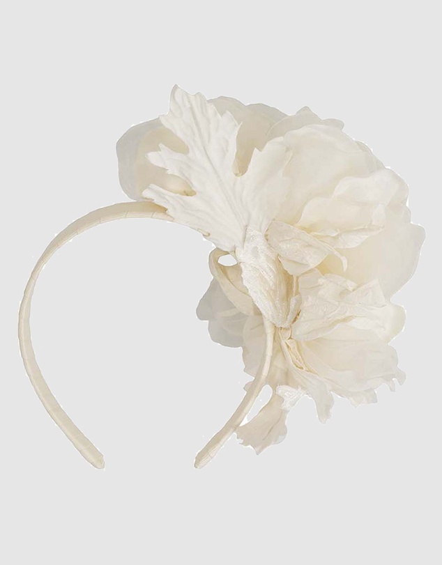Fillies Collection - Large Cream Flowers Headband
