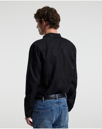 Calibre - Washed Linen Shirt Black