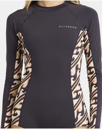 Billabong - Womens Dark Wave Long Sleeve Rash Vest