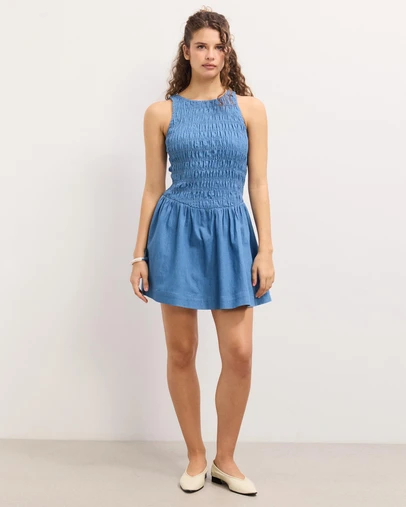 The Fated - Jemima Soft Denim Mini Dress