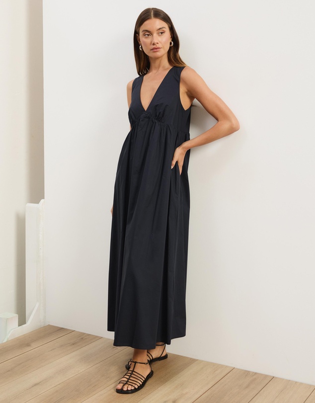 Atmos&Here - Louisa V-Neck Midi Dress