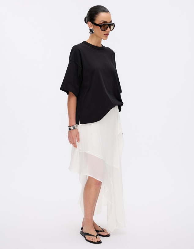 Minima Esenciales - Lucy Asymmetrical Midi Skirt