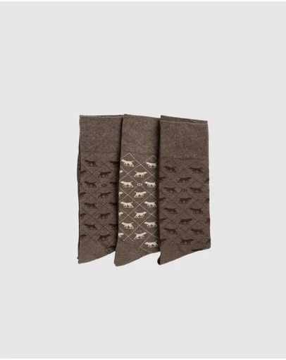 Rodd & Gunn - Argyle Street 3 Pack Socks