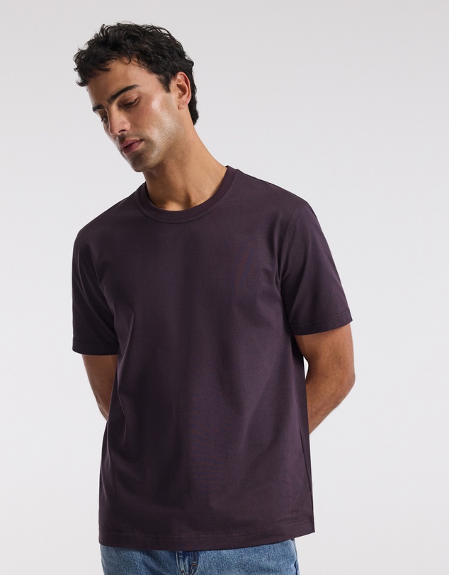 Calibre - Relaxed Crew T-shirt Plum