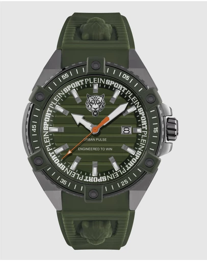 Plein Sport - Plein Urban Pulse 47mm Green dial and Green silicone strap