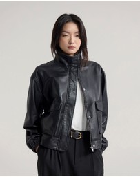 Oxford - Rosie Leather Bomber Jacket