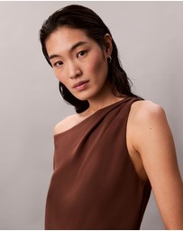 Calvin Klein - Crepe One Shoulder Top