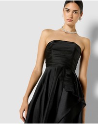 Montique - Lila Black Organza Gown