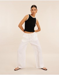 AERE - Marleigh Linen Relaxed Pants