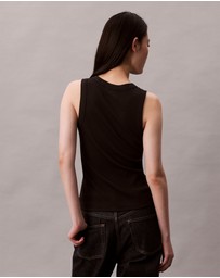 Calvin Klein Jeans - Monologo Rib Tank Top