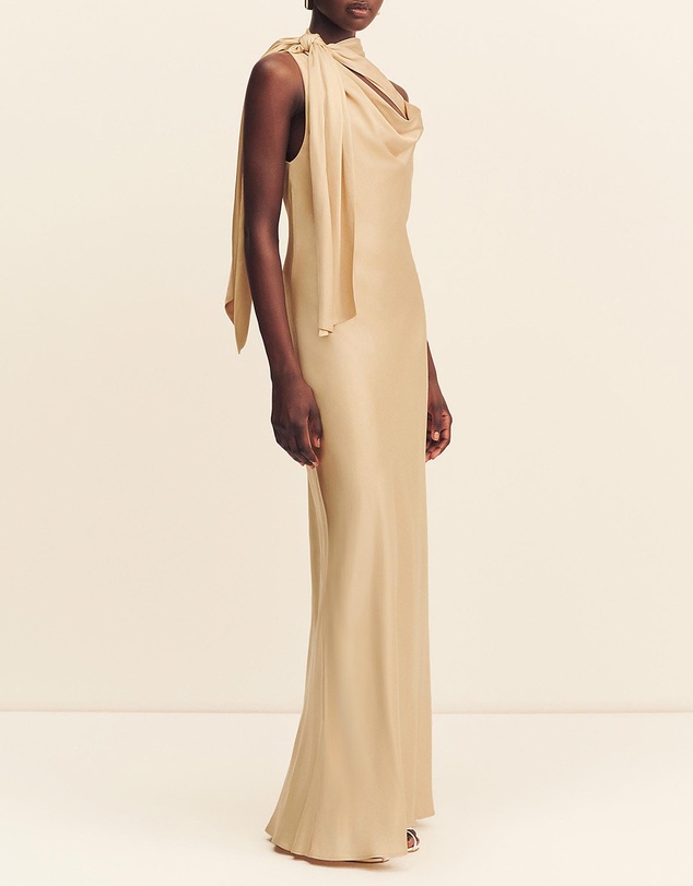 Shona Joy - Agnes Tie Cut Out Maxi Dress