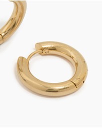 Lovisa - Waterproof Gold Plated Stainless Steel Thick Clicker Hoop Earrings 22 MM