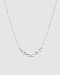 Kuzzoi - ICONIC EXCLUSIVE - Necklace Male Wire Pendant 925 Sterling Silver