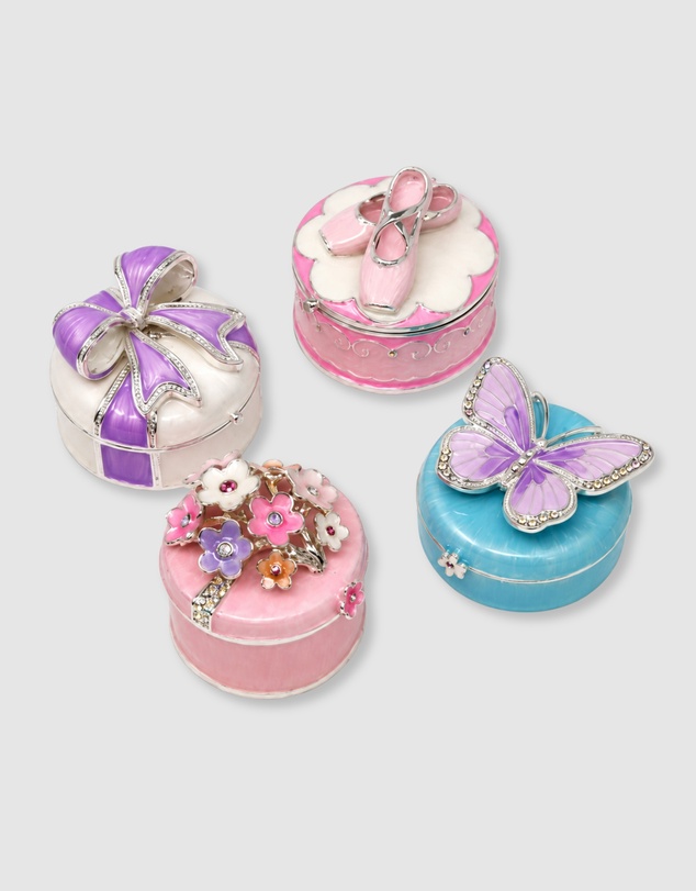 Pink Poppy - Blush & Gold Trinket Box Bundle